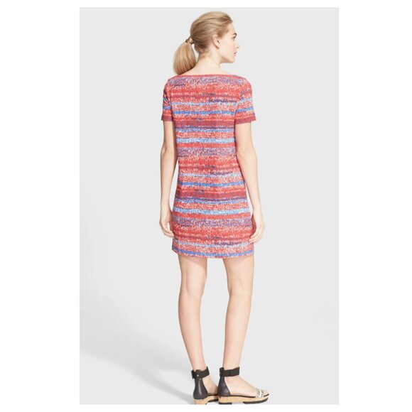 Tory Burch Cotton Knit PRINT T-Shirt Dress - Picture 2 of 8